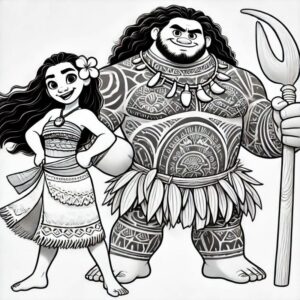Desenho de Moana Desenho Colorir Imprimir 129