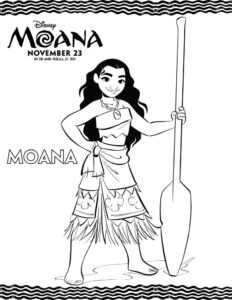 Desenho de Moana Desenho Colorir Imprimir 130