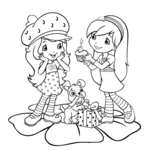 Desenho de Moranguinho Desenho Colorir Imprimir 01