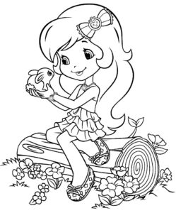 Desenho de Moranguinho Desenho Colorir Imprimir 06