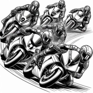 Desenho de Motos Desenho Colorir Imprimir 01