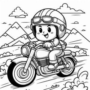 Desenho de Motos Desenho Colorir Imprimir 02