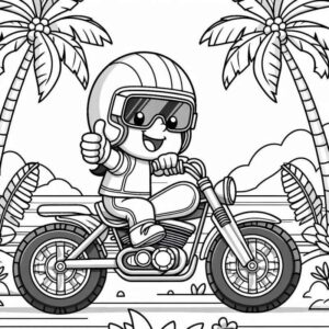 Desenho de Motos Desenho Colorir Imprimir 03