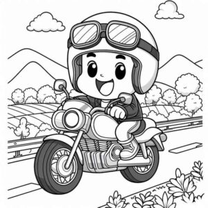 Desenho de Motos Desenho Colorir Imprimir 04