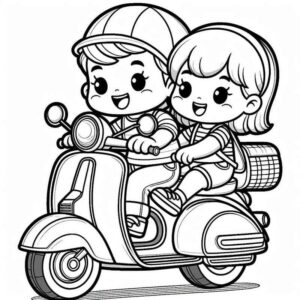 Desenho de Motos Desenho Colorir Imprimir 05