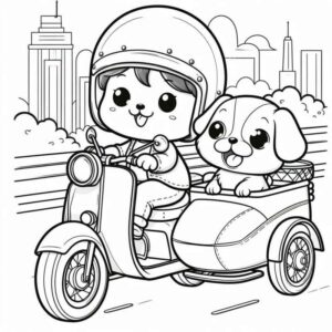 Desenho de Motos Desenho Colorir Imprimir 06
