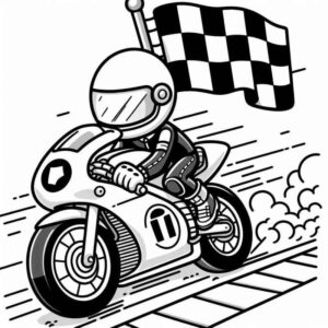 Desenho de Motos Desenho Colorir Imprimir 08