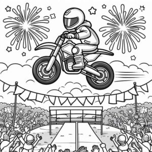 Desenho de Motos Desenho Colorir Imprimir 09