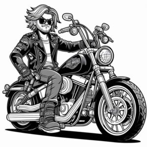 Desenho de Motos Desenho Colorir Imprimir 11