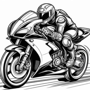 Desenho de Motos Desenho Colorir Imprimir 12