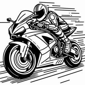 Desenho de Motos Desenho Colorir Imprimir 15