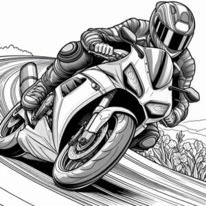 Desenho de Motos Desenho Colorir Imprimir 17