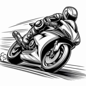 Desenho de Motos Desenho Colorir Imprimir 18