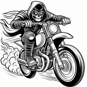 Desenho de Motos Desenho Colorir Imprimir 22