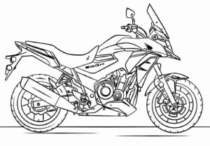 Desenho de Motos Desenho Colorir Imprimir 27