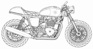 Desenho de Motos Desenho Colorir Imprimir 28