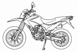 Desenho de Motos Desenho Colorir Imprimir 29