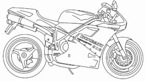 Desenho de Motos Desenho Colorir Imprimir 33
