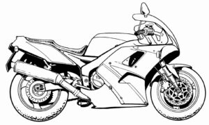 Desenho de Motos Desenho Colorir Imprimir 36