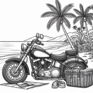 Desenho de Motos Desenho Colorir Imprimir 46