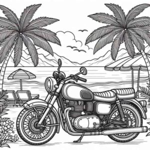 Desenho de Motos Desenho Colorir Imprimir 47