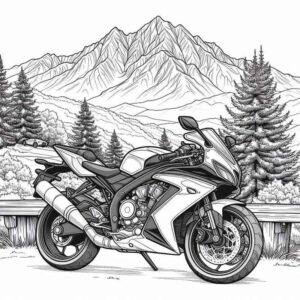 Desenho de Motos Desenho Colorir Imprimir 49