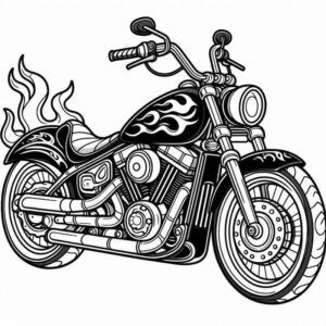 Desenho de Motos Desenho Colorir Imprimir 56