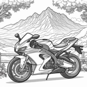 Desenho de Motos Desenho Colorir Imprimir 60
