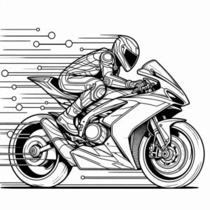 Desenho de Motos Desenho Colorir Imprimir 61