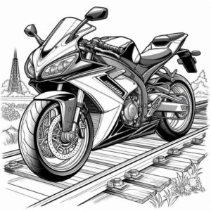 Desenho de Motos Desenho Colorir Imprimir 63