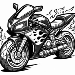 Desenho de Motos Desenho Colorir Imprimir 64