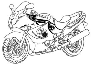 Desenho de Motos Desenho Colorir Imprimir 81