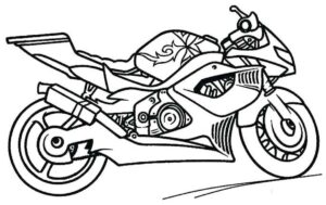 Desenho de Motos Desenho Colorir Imprimir 83