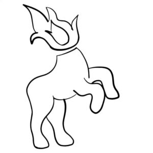 Desenho de Mula Sem Cabeca Cartoon