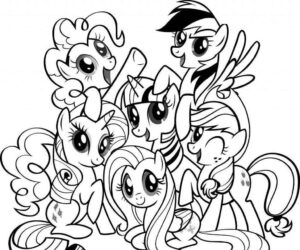 Desenho de My Little Pony Desenho Colorir Imprimir 004