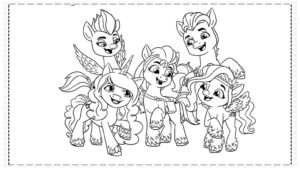 Desenho de My Little Pony Desenho Colorir Imprimir 011