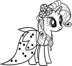 Desenho de My Little Pony Desenho Colorir Imprimir 018