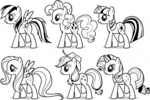 Desenho de My Little Pony Desenho Colorir Imprimir 019