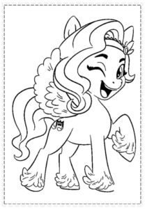 Desenho de My Little Pony Desenho Colorir Imprimir 025