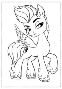 Desenho de My Little Pony Desenho Colorir Imprimir 026