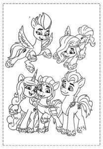 Desenho de My Little Pony Desenho Colorir Imprimir 030