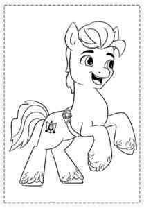 Desenho de My Little Pony Desenho Colorir Imprimir 032
