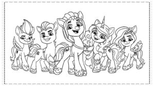 Desenho de My Little Pony Desenho Colorir Imprimir 035