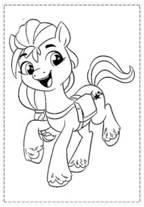 Desenho de My Little Pony Desenho Colorir Imprimir 036