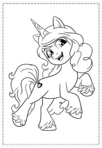 Desenho de My Little Pony Desenho Colorir Imprimir 037