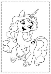 Desenho de My Little Pony Desenho Colorir Imprimir 039