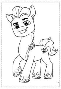 Desenho de My Little Pony Desenho Colorir Imprimir 040