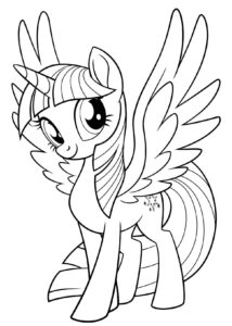 Desenho de My Little Pony Desenho Colorir Imprimir 042