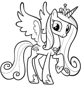 Desenho de My Little Pony Desenho Colorir Imprimir 043