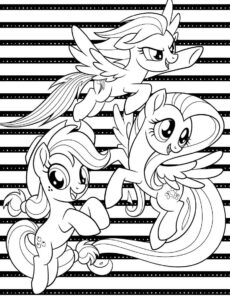 Desenho de My Little Pony Desenho Colorir Imprimir 045